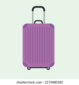 Suitcase Cartoon vector illustration, Vacation, Travel Bag Icon