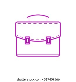 Suitcase. Case. Portfolio. Purple