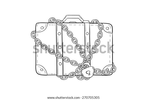 suitcase chain lock