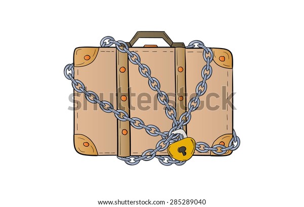 suitcase chain lock