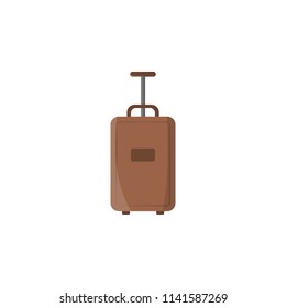 suitcase colored icon. Element of summer pleasure icon for mobile concept and web apps. Cartoon style suitcase colored icon can be used for web and mobile