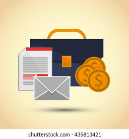 suitcase design. bag icon. Colofull illustration, vector graphic
