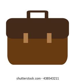suitcase design. bag icon. Flat and isolated illustration