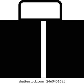 suitcase design black eps 10