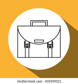 suitcase design. office icon. Isolated illustration 