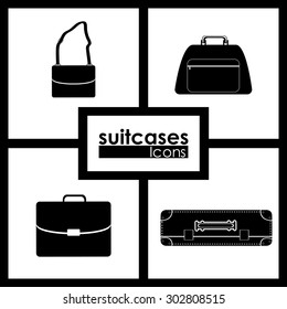 Suitcase digital design, vector illustration eps 10