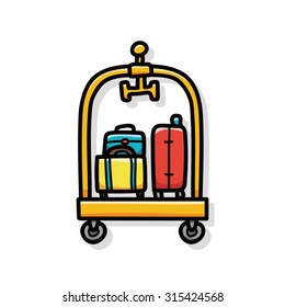 suitcase doodle