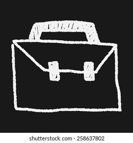 suitcase doodle drawing