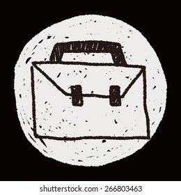 suitcase doodle drawing