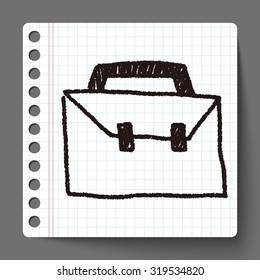 suitcase doodle drawing