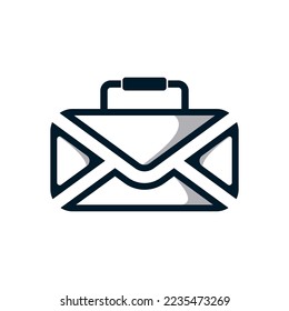Suitcase and email letter logos are perfect for company logos working in finance and classified files