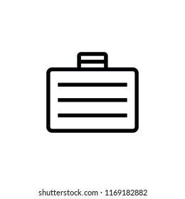 suitcase flat icon