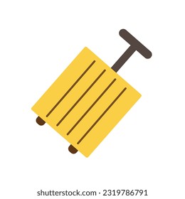 Suitcase flat icon isolated on white background for your web and mobile app