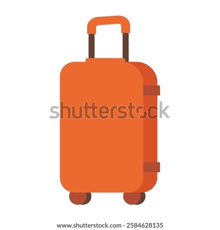 Suitcase flat icon, luggage or baggage, travel bag vector illustration, clip art suitcase, suitcase clip art
