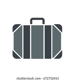 Suitcase flat icon. sign design. vector illustration