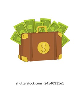 A suitcase full of money