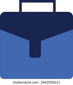 Suitcase generic blue icon design eps 10.