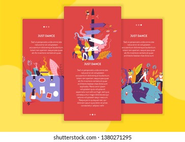 Puntero de maleta y de dirección del globo que viaja página web plantillas de turismo vectorial excursión y mochilero viaje a sitios de Internet y navegación de órdenes de vuelo y trekking caminatas y equipaje de camping
