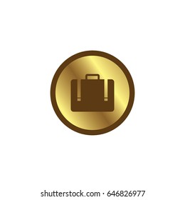 suitcase glossy color website internet icon button theme vector art