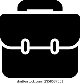 suitcase glyph icon illustration vector