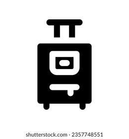 suitcase glyph icon. vector icon for your website, mobile, presentation, and logo design.