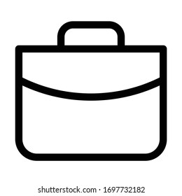 suitcase handbag business icon vector