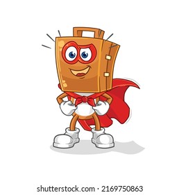 the suitcase head heroes vector. cartoon character