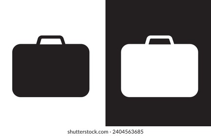 Suitcase icon. Briefcase icon. Baggage, luggage icon. Suitcase symbol for logo, website. Vector illustration.