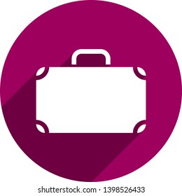 Suitcase icon. Briefcase symbol for website design, logo, and UI. Business case icon. Travel baggage