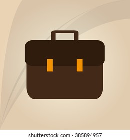 Suitcase icon design 