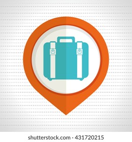 suitcase icon design 