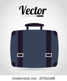 suitcase icon design, vector illustration eps10 graphic 