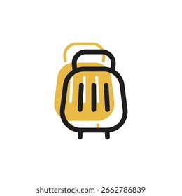 Das Koffersymbol ist in einem visuell ansprechenden und leicht erkennbaren Stil gestaltet. Es eignet sich für verschiedene visuelle Anforderungen wie Apps, digitale Medien oder andere Grafikdesign-Projekte