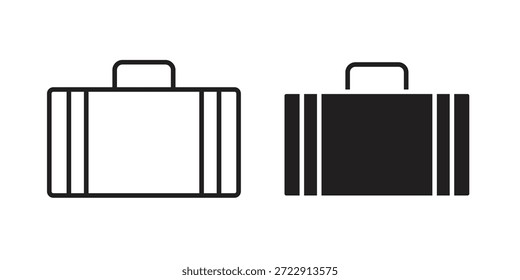 Colección de diseños de iconos de maleta para móvil, ui, Web.