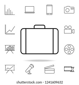 suitcase icon. Detailed set of simple icons. Premium graphic design. One of the collection icons for websites, web design, mobile app