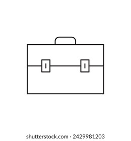 Suitcase icon. Diplomat sign. Suitcase vector symbol. Suitcase flat symbol pictogram. UX UI icon