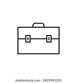 Suitcase icon. Diplomat sign. Suitcase vector symbol. Suitcase flat symbol pictogram. UX UI icon