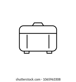 suitcase icon. Element of simple icon for websites, web design, mobile app, info graphics. Thin line icon for website design and development, app development  on white background