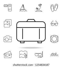 suitcase icon. Element of simple icon for websites, web design, mobile app, info graphics. Thin line icon for website design and development, app development on white background