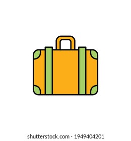 suitcase icon. Element of travel illustration. Signs and symbols can be used for web, logo, mobile app, UI, UX