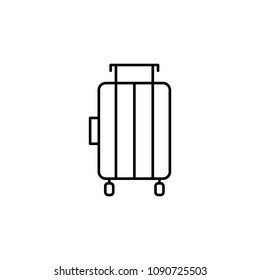 suitcase icon. Element of travel icon for mobile concept and web apps. Thin line suitcase icon can be used for web and mobile. Premium icon on white background