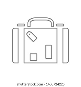 The suitcase icon. Element of web for mobile concept and web apps icon. Outline, thin line icon for website design and development, app development