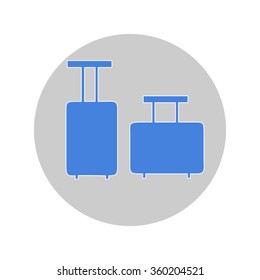 Suitcase icon, eps 10