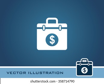 Suitcase Icon. Eps-10.