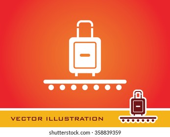 Suitcase Icon. Eps-10.