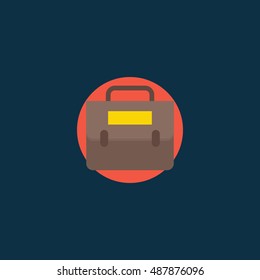 Suitcase Icon Fill Black
