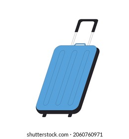 Suitcase icon. Filled line vector illustration.