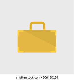 suitcase icon, flat design