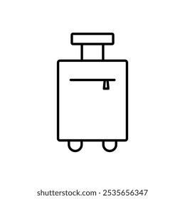 suitcase icon Flat logo isolated symbol