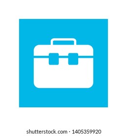 Suitcase Icon in Geometric Shape
